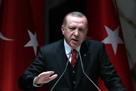 Tổng thống Thổ Nhĩ Kỳ Tayyip Erdogan. (Nguồn: AFP/TTXVN)