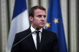 Tổng thống Pháp Emmanuel Macron phát biểu tại Athens ngày 7/9. (Nguồn: AFP/TTXVN)