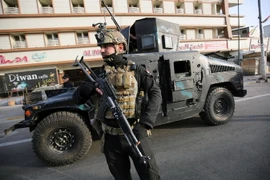 Binh sỹ thuộc Lực lượng đặc nhiệm Iraq được lệnh triển khai ở Kirkuk ngày 25/9. (Nguồn: AFP/TTXVN)