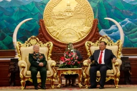 Tổng Bí thư, Chủ tịch nước Lào Bounnhang Vorachith. (Ảnh: Phương Hoa/TTXVN)