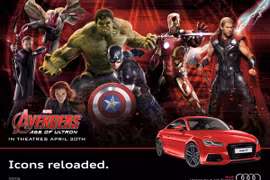 Audi là nhà tài trợ lớn cho bom tấn "Avengers: Endgame." (Nguồn: Biser3a)