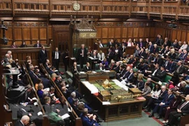 Toàn cảnh phiên họp của Hạ viện Anh ở London ngày 21/10/2019. (Ảnh: AFP/TTXVN)