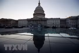 Tòa nhà Quốc hội Mỹ ở thủ đô Washington DC.. (Nguồn: THX/TTXVN)