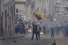 Người biểu tình tại Ecuador. (Nguồn: Vox)