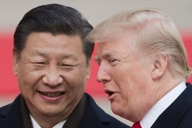 Chủ tịch Trung Quốc Tập Cận Bình và Tổng thống Mỹ Donald Trump. (Nguồn: news.sky.com)