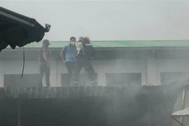 Nơi xảy ra vụ cháy. (Ảnh: TTXVN) 