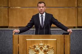 Thủ tướng Nga Dmitry Medvedev. (Nguồn: AFP/TTXVN)