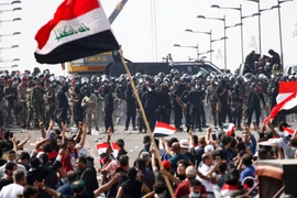 Biểu tình tại Iraq. (Nguồn: Al Jazeera)