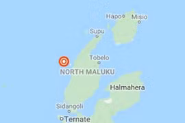 Vị trí xảy ra động đất. (Nguồn: USGS)