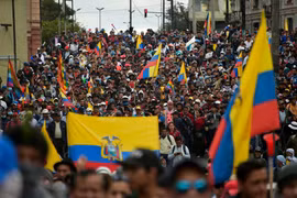 Biểu tình tại Ecuador. (Nguồn: The Atlantic)
