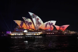 Các hoạt động của Lễ hội ánh sáng Vivid Sydney sẽ được tổ chức tại tám khu vực trong thành phố bao gồm: Sydney Opera House, Sydney Harbour Bridge, Botanic Garden, Barangaroo, Cảng Darling, Công viên Luna, Chatswood và Vườn thú Taronga. (Ảnh: Nguyễn Hoàng 