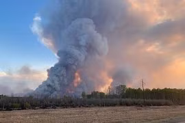 Quang cảnh cháy rừng Alberta ở Canada. (Nguồn: Castanet)