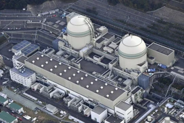 Lò phản ứng số 3 (trái) và số 4 (phải) tại nhà máy điện hạt nhân Takahama ở tỉnh Fukui (Nhật Bản). (Nguồn: Kyodo/Japan Times)