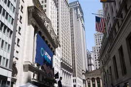 Trụ sở Sàn Giao dịch Chứng khoán New York (Mỹ). (Ảnh: THX/TTXVN)