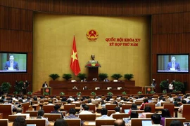 Quốc hội họp phiên toàn thể sáng 27/5/2023. (Ảnh: Phạm Kiên/TTXVN)