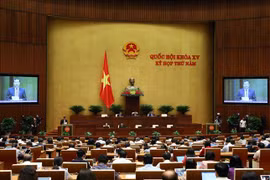 Quốc hội họp phiên toàn thể sáng 27/5/2023. (Ảnh: Phạm Kiên/TTXVN)