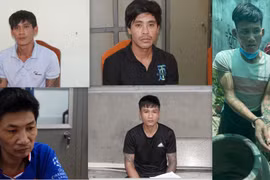 Năm đối tượng bị bắt trong chuyên án. (Nguồn: Lao Động)