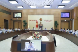 Chủ tịch Quốc hội Vương Đình Huệ phát biểu. (Ảnh: Doãn Tấn/TTXVN)