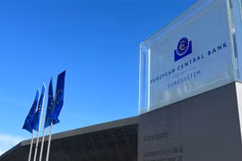 Trụ sở Ngân hàng trung ương châu Âu (ECB) ở thành phố Frankfurt (Đức). (Ảnh: Mạnh Hùng/TTXVN)