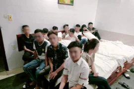 Các đối tượng tại thời điểm bị phát hiện. (Nguồn: Công lý)