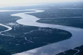 Đoạn sông Mekong chảy trên lãnh thổ Việt Nam. (Nguồn: WWF)