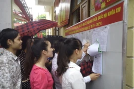 Cử tri Hà Nam đi bầu cử đại biểu Quốc hội khóa XIV và đại biểu Hội đồng Nhân dân các cấp nhiệm kỳ 2016-2021. (Ảnh: Thanh Tuấn/TTXVN)