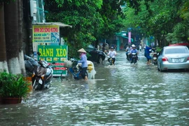 Mưa lớn gây ngập lụt ở Điện Biên, ngày 2/7. (Ảnh: Xuân Tư/TTXVN)