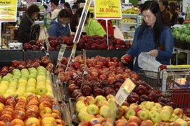 Người tiêu dùng Việt lựa chọn thực phẩm tại siêu thị. (Ảnh: Vũ Sinh/TTXVN)