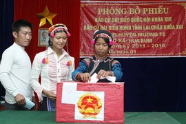 Cử tri đi bầu đại biểu Quốc hội khóa XIII, năm 2011. (Ảnh: Thanh Tùng/TTXVN)