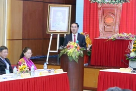 Chủ tịch nước Trần Đại Quang phát biểu tại buổi làm việc. (Ảnh: Nhan Sáng/TTXVN)
