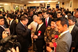 Quang cảnh buổi tiệc chiêu đãi. (Ảnh: Thành Hữu/TTXVN) 