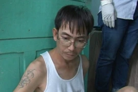 Đối tượng Nguyễn Văn Dương bị Công an tỉnh Bạc Liêu tạm giữ hình sự. (Ảnh: Huỳnh Sử/TTXVN) 