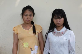 Hai đối tượng Cao Thị Thu và Cao Thị Lương.