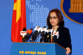 Phó Phát ngôn Bộ Ngoại giao Phạm Thu Hằng. (Ảnh: Phạm Kiên/TTXVN)