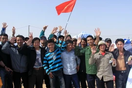 Lao động Việt Nam ở Libya, tháng 3/2011. (Ảnh: Nhan Sáng/TTXVN)