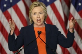 Cựu Ngoại trưởng Mỹ Hillary Clinton. (Nguồn: AFP/TTXVN)