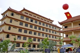 Một góc Học viện Phật giáo Việt Nam tại Thành phố Hồ Chí Minh trong buổi lễ khánh thành giai đoạn I. (Ảnh : Thế Anh/TTXVN)