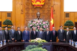 Thủ tướng Nguyễn Xuân Phúc tiếp Đại sứ các nước ASEAN tại Việt Nam. (Ảnh: Thống Nhất/TTXVN)