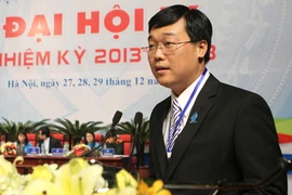 Ông Lê Quốc Phong, Ủy viên dự khuyết Ban chấp hành Trung ương Đảng, Bí thư Trung ương Đoàn, Chủ tịch Hội Sinh viên Việt Nam. (Nguồn: TTXVN)
