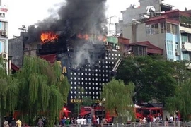 Hải Phòng: Kịp thời dập tắt đám cháy tại quán karaoke 7 tầng 