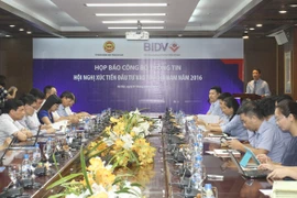 Quang cảnh buổi họp báo. (Nguồn: BIDV)