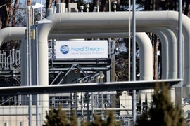 Đường ống dẫn khí đốt Dòng chảy phương Bắc 1 (Nord Stream 1) tại Lubmin, Đức, ngày 8/3/2022. (Ảnh: Reuters/TTXVN)