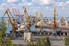 Cảng hàng hóa ở thành phố Odessa, Ukraine. (Ảnh: Adobe Stock/TTXVN)