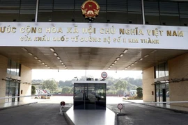 Cửa khẩu quốc tế Kim Thành-Lào Cai. (Ảnh: Quốc Khánh/TTXVN)