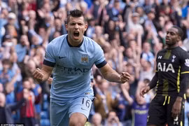 Cận cảnh cú poker giúp Man City "hủy diệt" Tottenham của Aguero