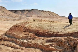 Nơi phát hiện ra hóa thạch. (Nguồn: vtvdanang.vn)