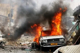 Một vụ đánh bom xe ở thành phố Quetta hôm 30/8.2012. (Nguồn: AFP)