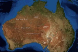 Lục địa Australia. (Nguồn: wereyouwondering.com)