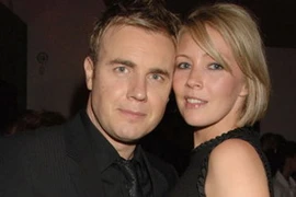 Gary Barlow và vợ. (Nguồn: guardian.co.uk )