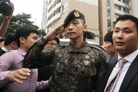 Bi Rain ngày xuất ngũ. (Nguồn: TVdaily)